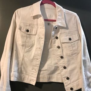 KUT white jean jacket